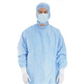 Gown-impervious with knit cuffs used in funeral service operations, from lynch supply