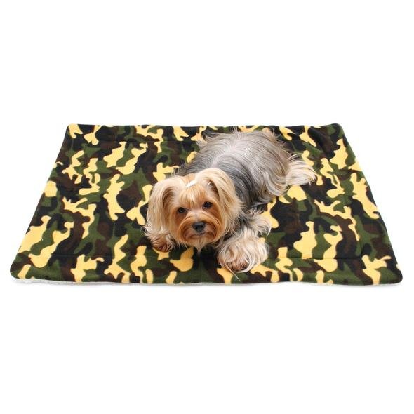 Green Camouflage Fleece/Plush Blanket - Posh Puppy Boutique
