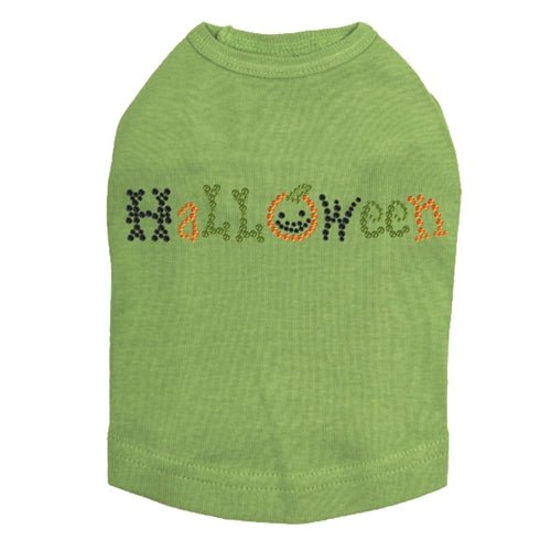Halloween in Small Print Rhinestone Tank Top - Many Colors - Posh Puppy Boutique