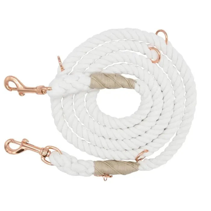 Hands Free Rope Leash - Dove - Posh Puppy Boutique