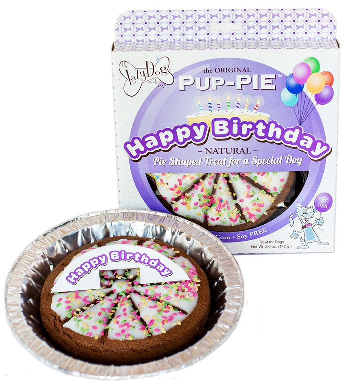 Happy Birthday Unisex 6” Pup - PIE - Posh Puppy Boutique