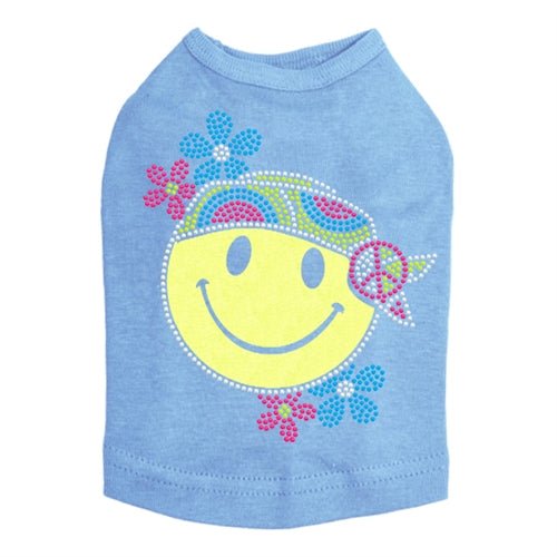 Happy Face Hippy Dog Tank - Many Colors - Posh Puppy Boutique