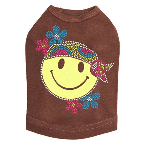 Happy Face Hippy Dog Tank - Many Colors - Posh Puppy Boutique