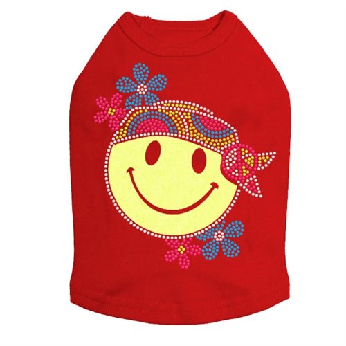 Happy Face Hippy Dog Tank - Many Colors - Posh Puppy Boutique
