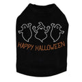 Happy Halloween Ghost Rhinestones Tank Top - Many Colors - Posh Puppy Boutique
