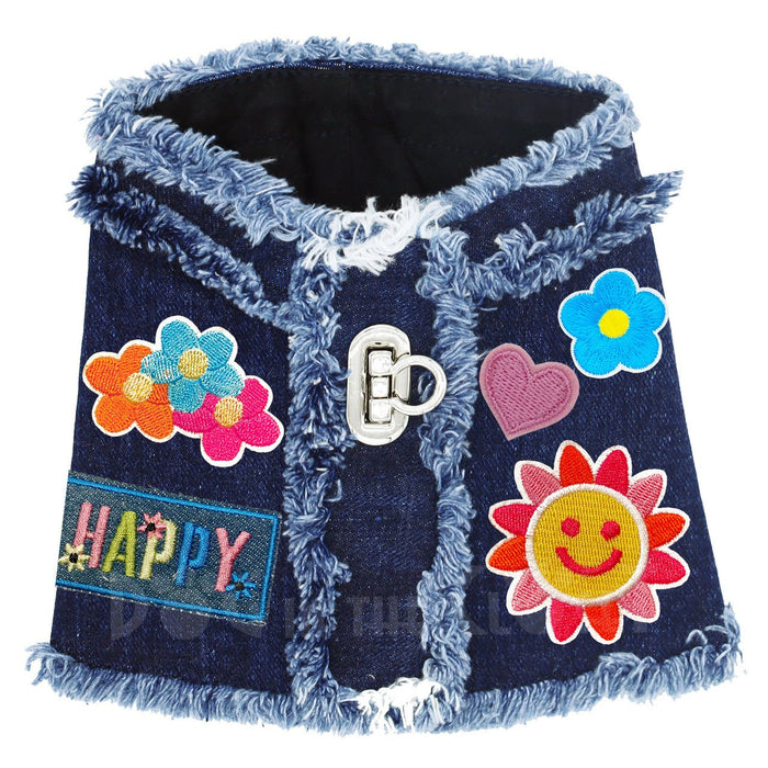 Happy Hippy Denim Harness Vest in 3 Colors - Posh Puppy Boutique