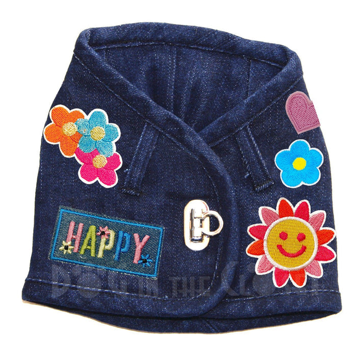 Happy Hippy Denim Harness Vest in 3 Colors - Posh Puppy Boutique