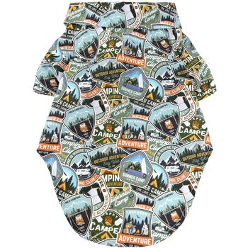 Hawaiian Camp Shirt - Camping Adventure - Posh Puppy Boutique