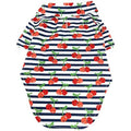 Hawaiian Camp Shirt - Cherry Stripe - Posh Puppy Boutique
