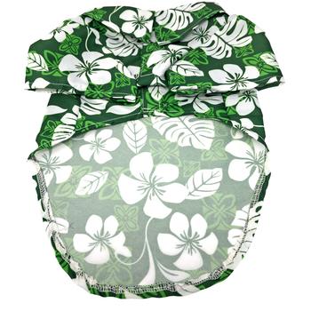 Hawaiian Camp Shirt - Tropical Green - Posh Puppy Boutique