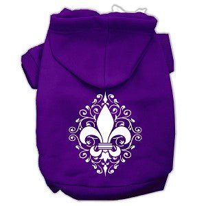 Henna Fleur De Lis Screen Print Dog Hoodie - Posh Puppy Boutique