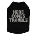Here Comes Trouble Rhinestone Tank - Many Colors - Posh Puppy Boutique