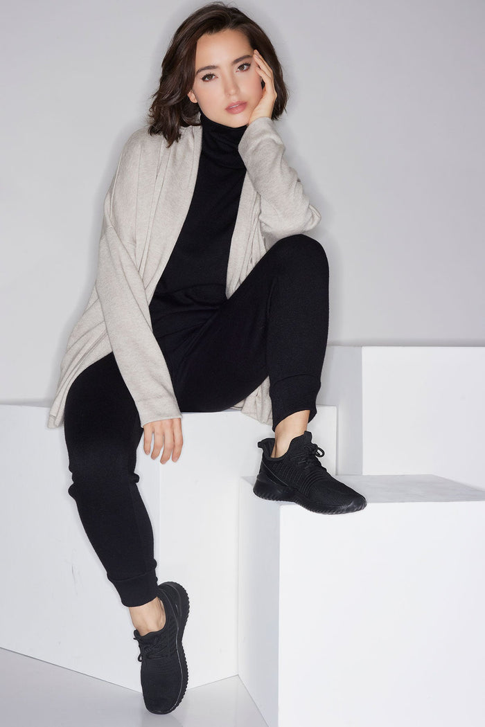 Himalaya Sweater Knit Mock Neck Top