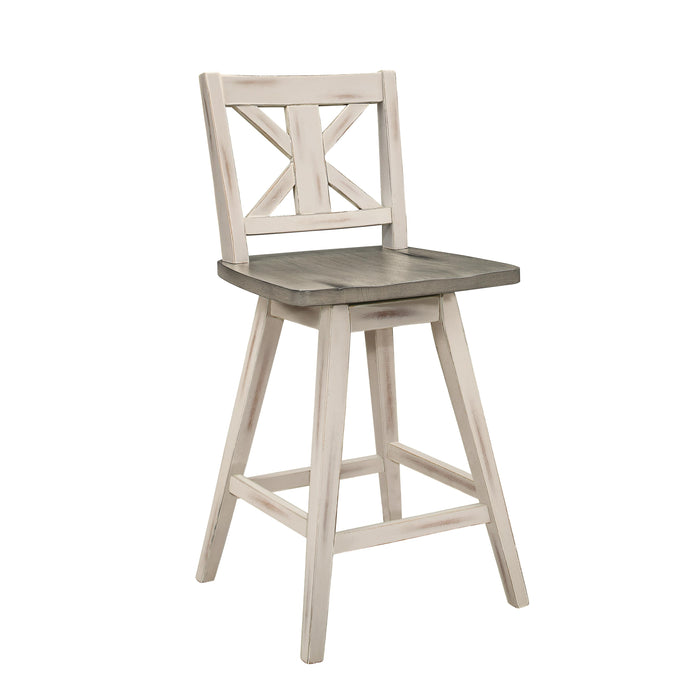 Homelegance Amsonia Counter Height Stool 5602-24WT IMAGE 2