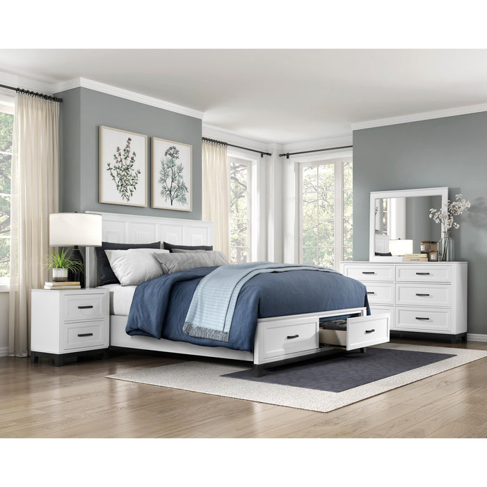 Homelegance Garretson 2-Drawer Nightstand 1450WH-4 IMAGE 4