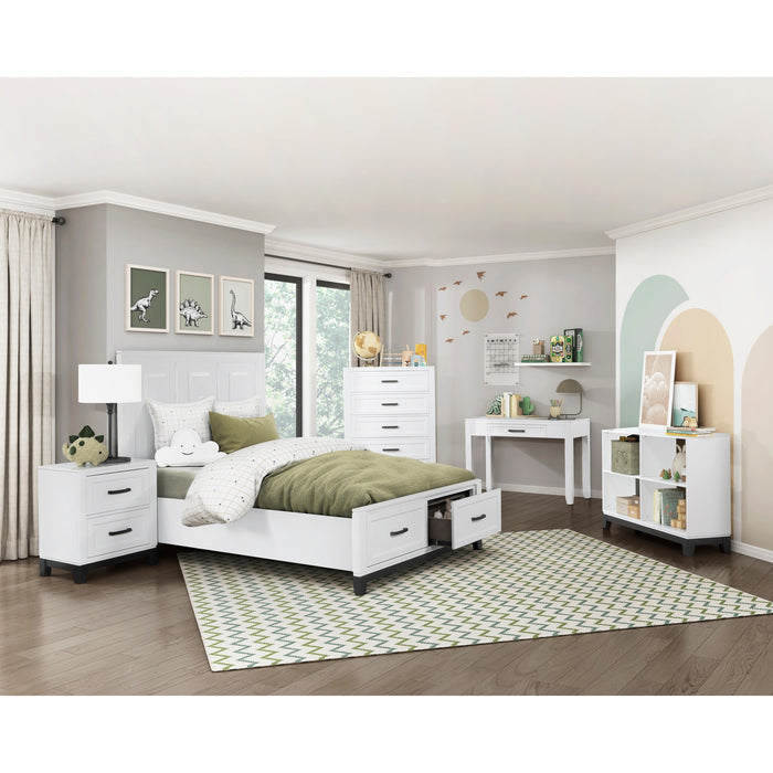 Homelegance Garretson 2-Drawer Nightstand 1450WH-4 IMAGE 6