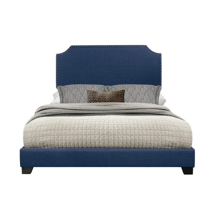 Homelegance Queen Upholstered Bed SH235BLU-1 IMAGE 1