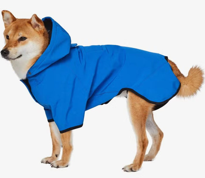 Hooded Softshell Waterproof Jacket in Dazzling Blue - Posh Puppy Boutique