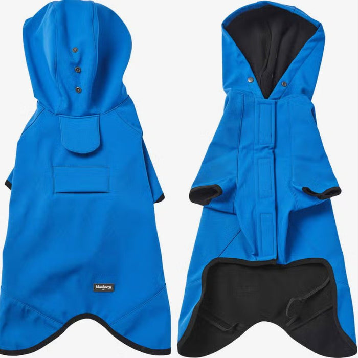 Hooded Softshell Waterproof Jacket in Dazzling Blue - Posh Puppy Boutique