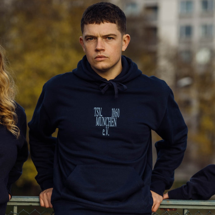 Hoodie - "E.V. Herz" (navy)