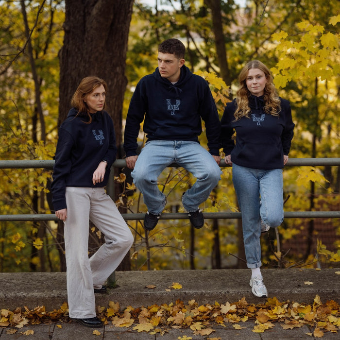 Hoodie - "E.V. Herz" (navy)