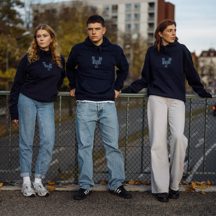 Hoodie - "E.V. Herz" (navy)