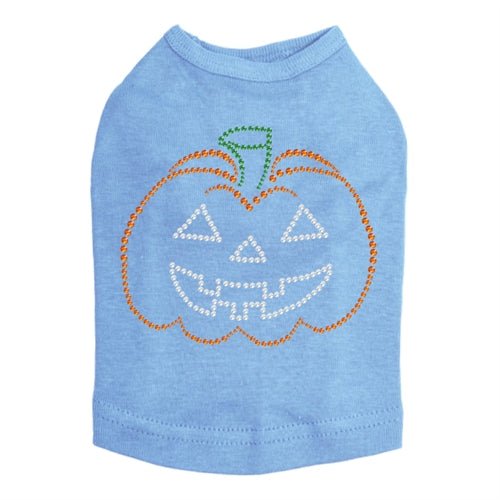 Jack - o - Lantern Outline Rhinestone Tank Top - Many Colors - Posh Puppy Boutique