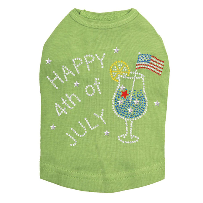 July 4th Cocktail Rhinestone Tank - Many Colors - Posh Puppy Boutique