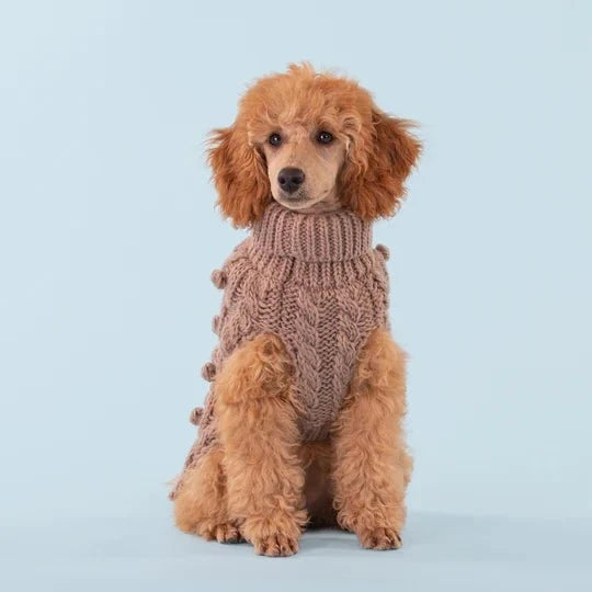 Knit Sweater in Taupe - Posh Puppy Boutique