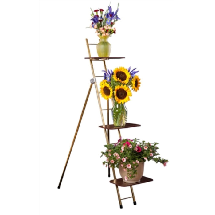 Ladder style floral racks used in funeral service operations, from lynch supply
