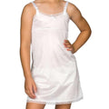 Ladies nylon slips with lace trim used in funeral service operations, from lynch supply