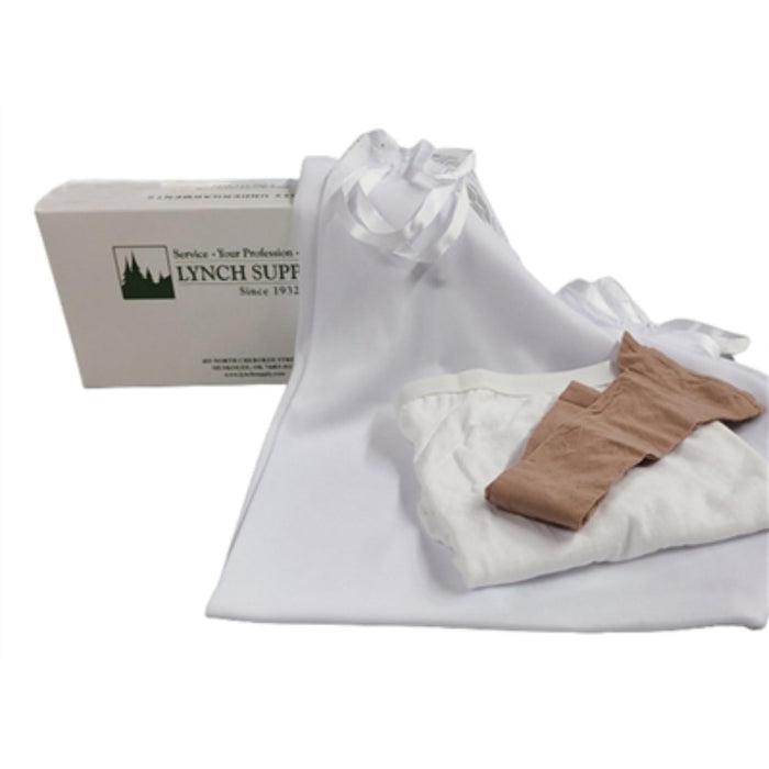 Ladies underwear sets used in funeral service operations, from lynch supply