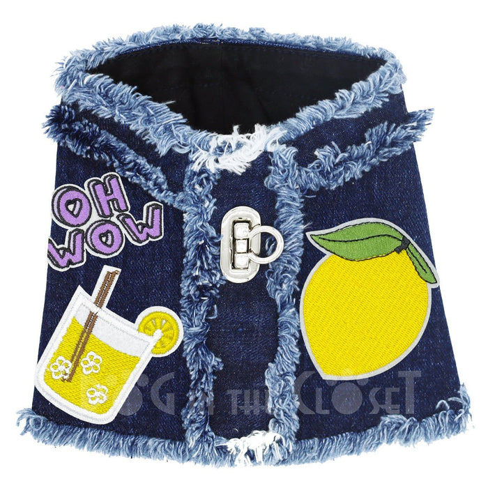 Lemonade Denim Harness Vest in 3 Colors - Posh Puppy Boutique