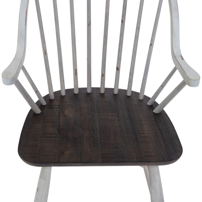 Liberty Furniture Industries Inc. Farmhouse 139WH-C1000A Windsor Back Arm Chair IMAGE 5