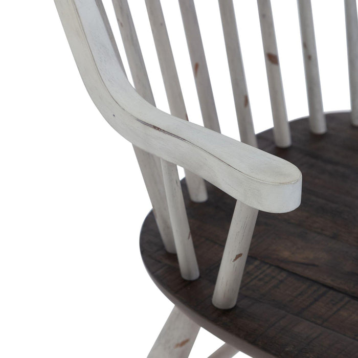 Liberty Furniture Industries Inc. Farmhouse 139WH-C1000A Windsor Back Arm Chair IMAGE 6