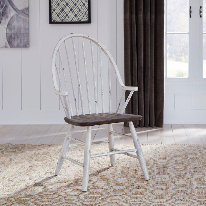 Liberty Furniture Industries Inc. Farmhouse 139WH-C1000A Windsor Back Arm Chair IMAGE 8