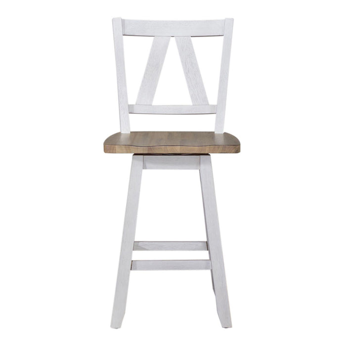 Liberty Furniture Industries Inc. Lindsey Farm 62WH-B250324 Counter Height Swivel Chair IMAGE 1