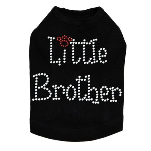 Little Brother Rhinestones Dog Tank - Many Colors - Posh Puppy Boutique