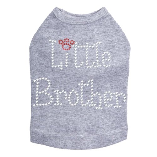 Little Brother Rhinestones Dog Tank - Many Colors - Posh Puppy Boutique
