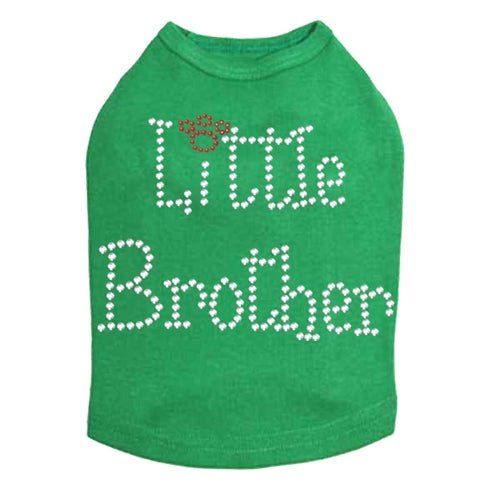 Little Brother Rhinestones Dog Tank - Many Colors - Posh Puppy Boutique