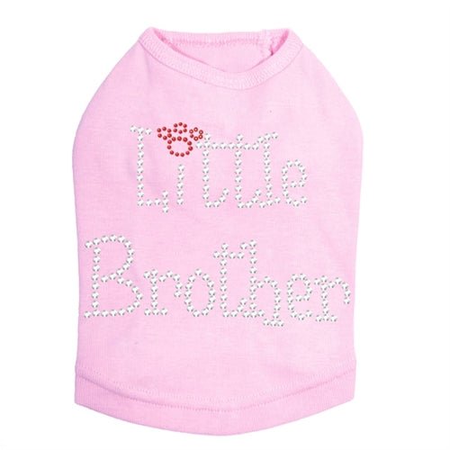 Little Brother Rhinestones Dog Tank - Many Colors - Posh Puppy Boutique