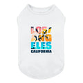 Los Angeles Dog Shirt in White - Posh Puppy Boutique