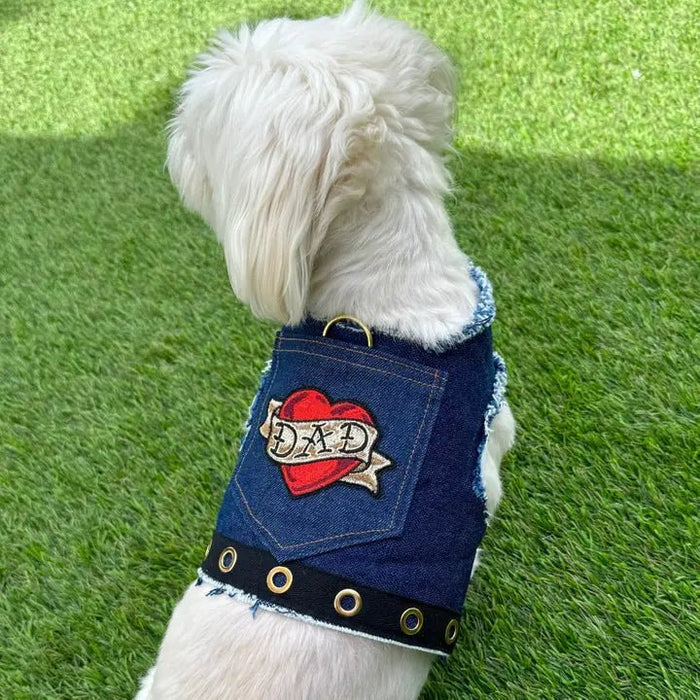 Love Dad Harness Vest - Posh Puppy Boutique