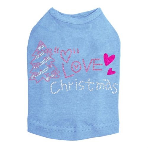 Love Pink Christmas Rhinestone Tank - Many Colors - Posh Puppy Boutique