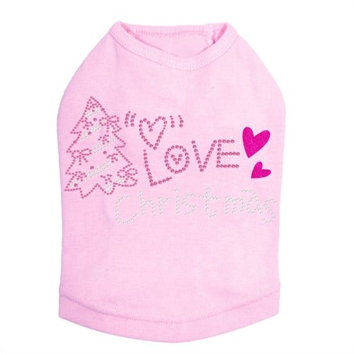 Love Pink Christmas Rhinestone Tank - Many Colors - Posh Puppy Boutique