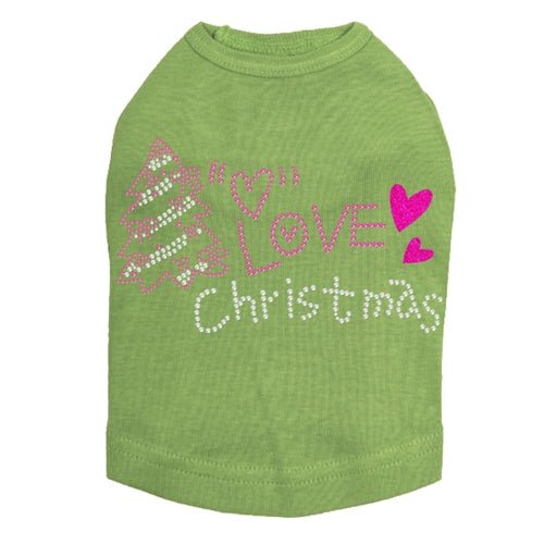 Love Pink Christmas Rhinestone Tank - Many Colors - Posh Puppy Boutique