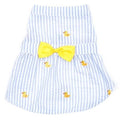 Lt. Blue Stripe Rubber Duck Dress - Posh Puppy Boutique