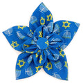Menorah Flower Tie - Posh Puppy Boutique