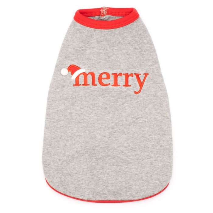 Merry Tee in Gray - Posh Puppy Boutique