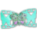 Mint Papillon Clips Hair Bow - Posh Puppy Boutique